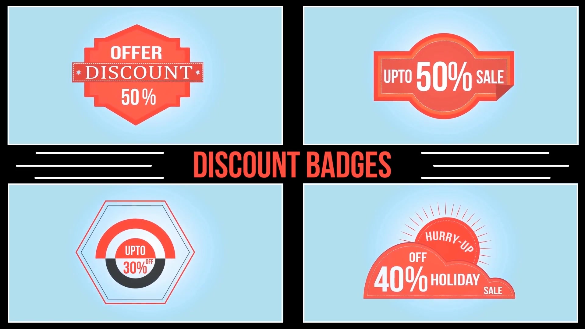 Animated Badges - Download Videohive 8654881