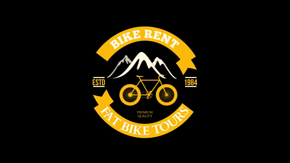 Animated Bike Rent Label and Badges Videohive 18610701 After Effects Image 9