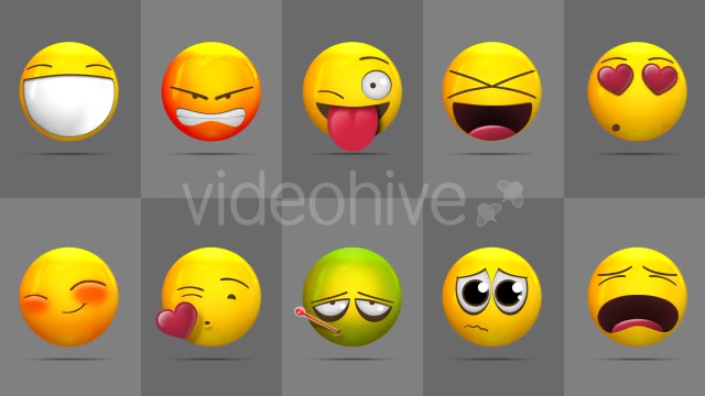 Animated Emojis Pack Videohive 12586998 Motion Graphics Image 11