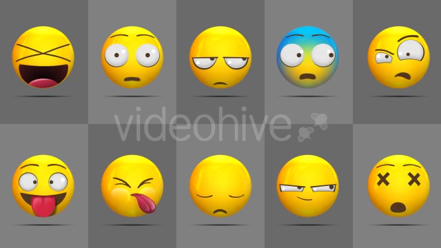 Animated Emojis Pack Videohive 12586998 Motion Graphics Image 12
