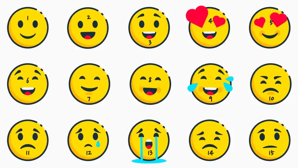 Animated Emojis Pack Videohive 36627763 After Effects Image 2