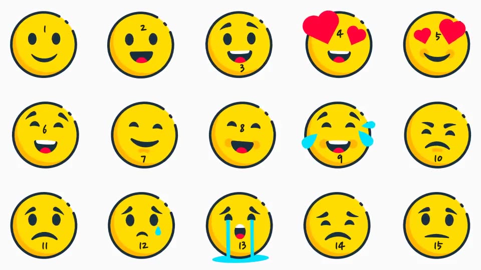 Animated Emojis Pack Videohive 36627763 After Effects Image 3