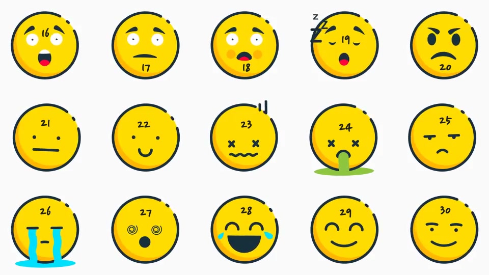 Animated Emojis Pack Videohive 36627763 After Effects Image 5