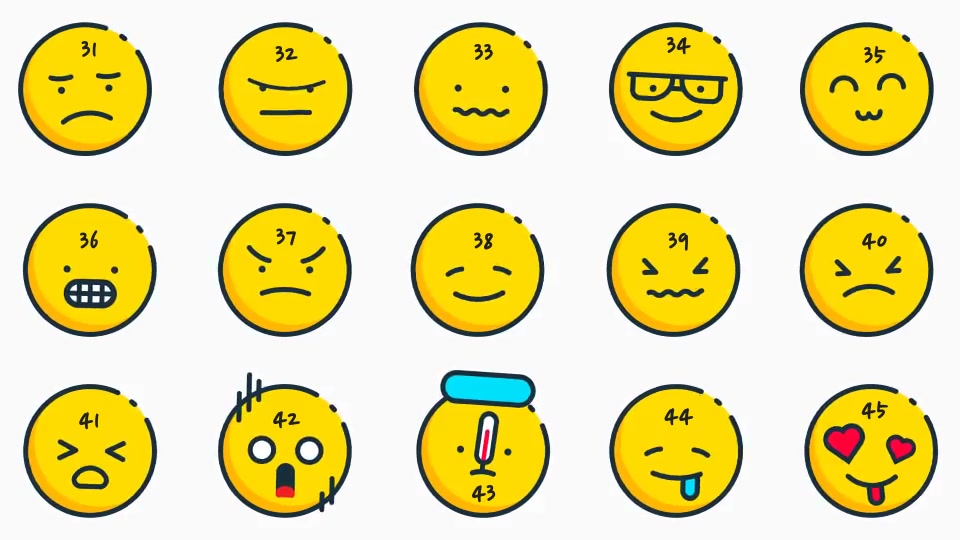 Animated Emojis Pack Videohive 36627763 After Effects Image 8
