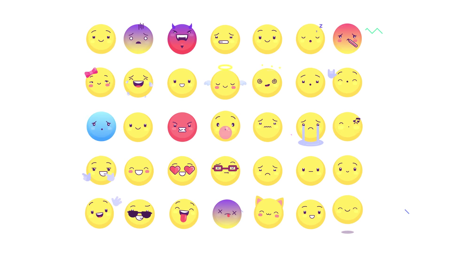 Animated Emoticons Pack v. 2 Videohive 19889189 After Effects Image 5