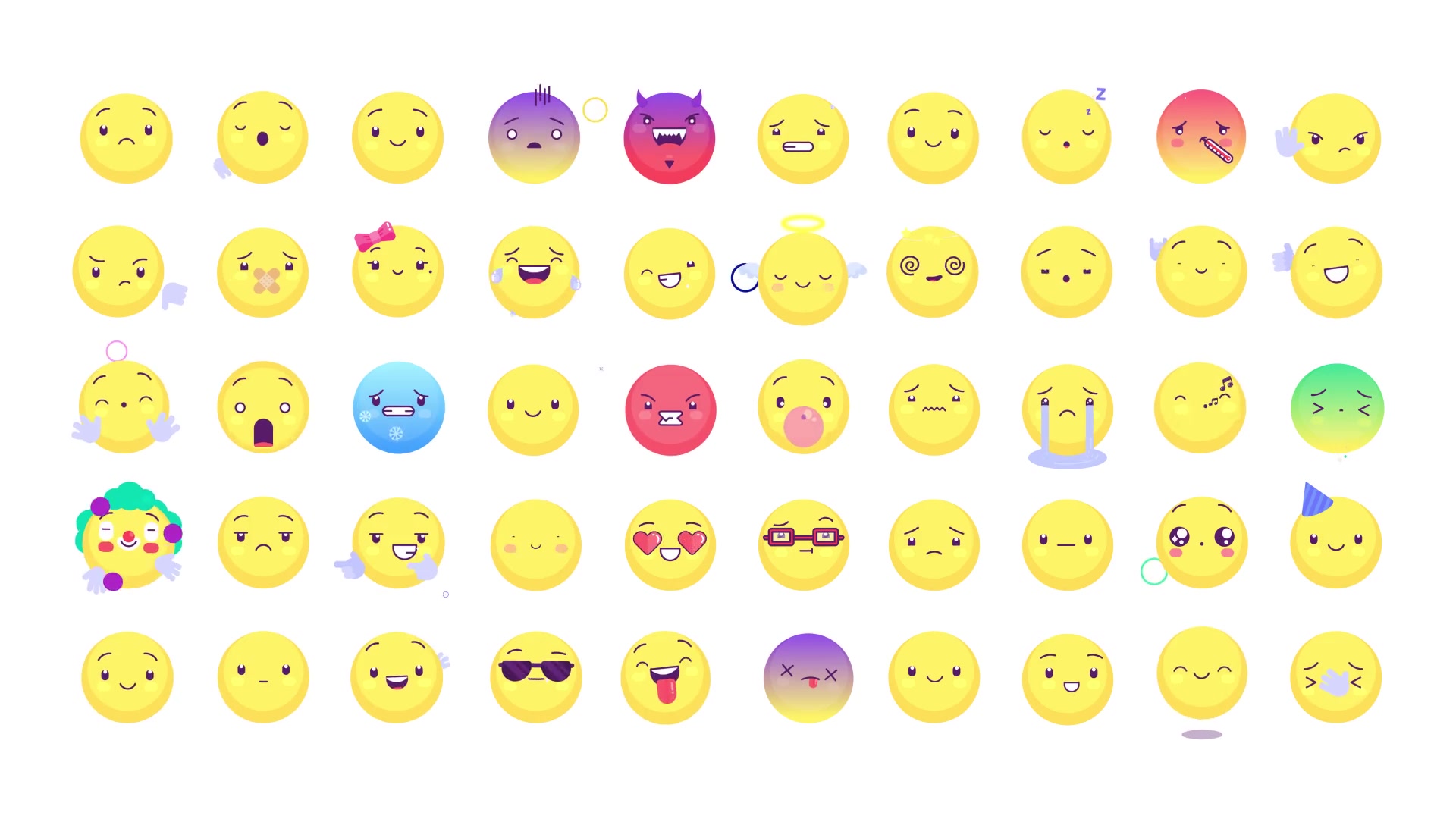 Animated Emoticons Pack v. 2 Videohive 19889189 After Effects Image 6