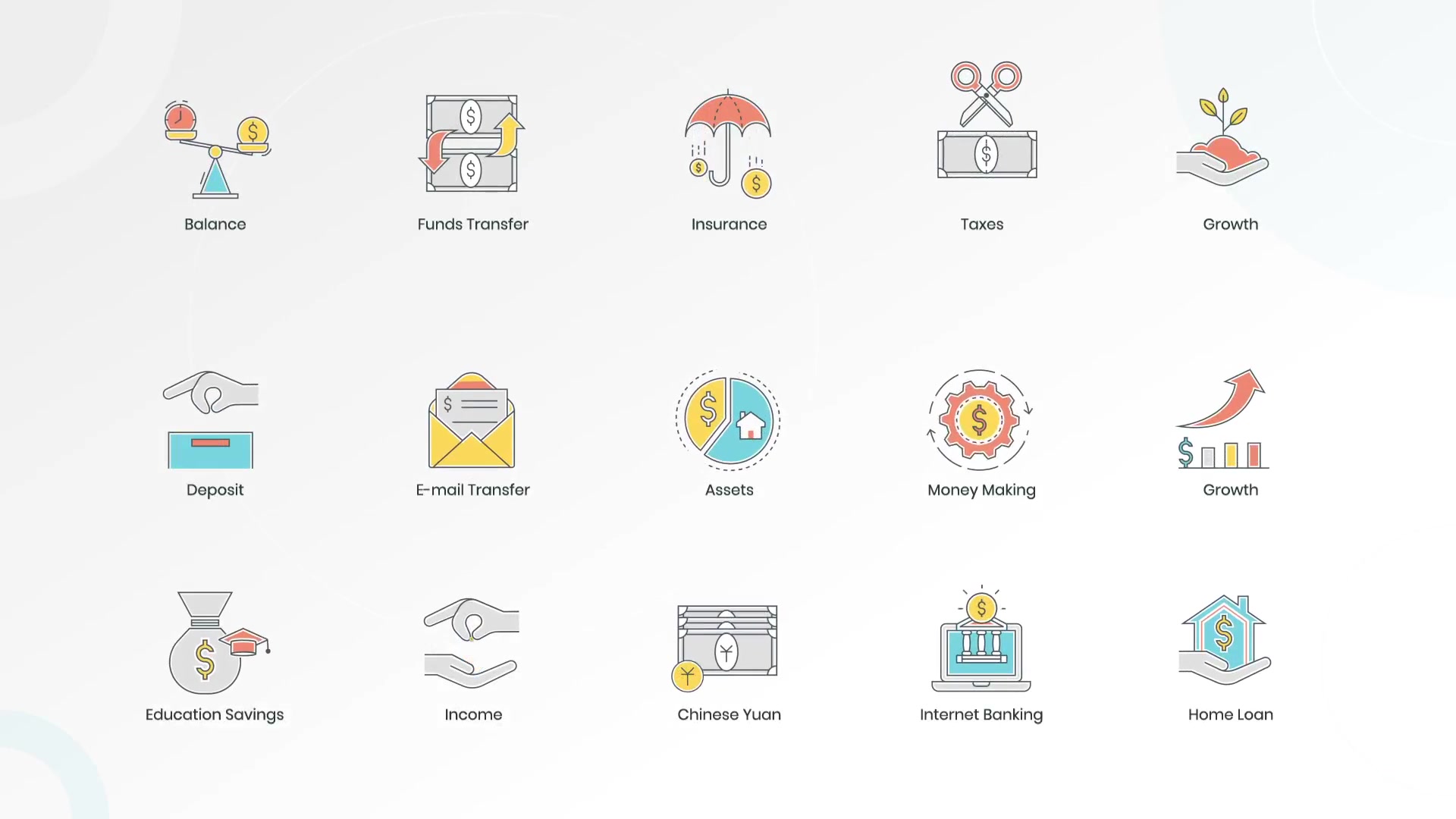 Animated Finance Icon Set Videohive 33860183 After Effects Image 4