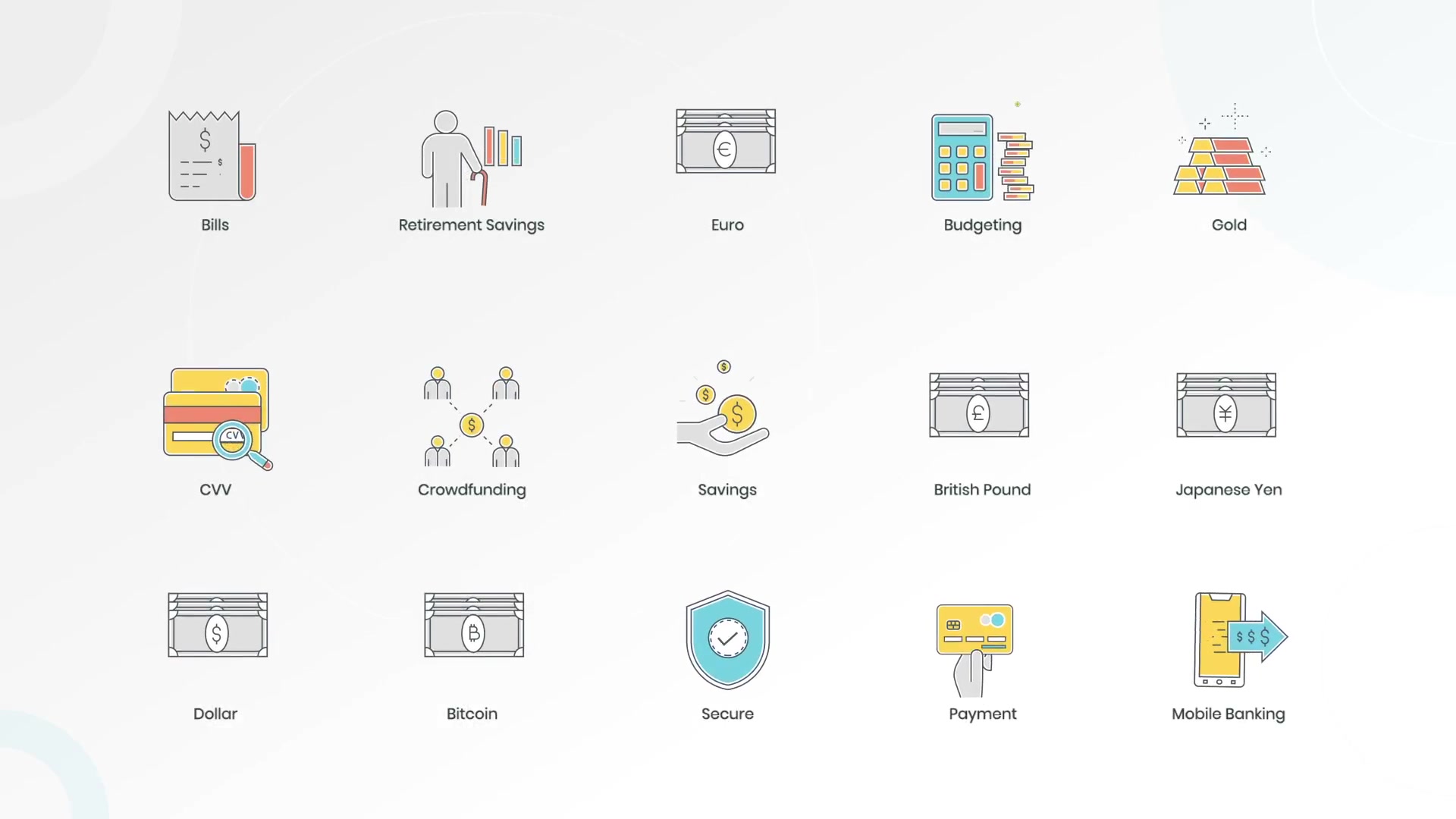 Animated Finance Icon Set Videohive 33860183 After Effects Image 6