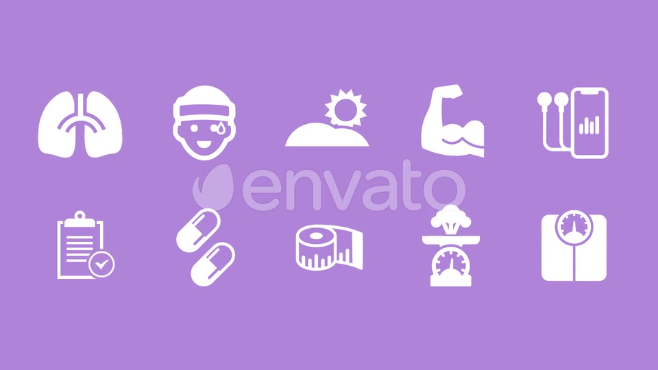 Animated Fitness Icons Videohive 24058519 After Effects Image 8