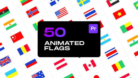 Animated Flags for Premiere Pro - Download 33361980 Videohive