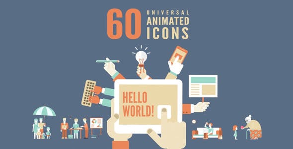 Animated Flat Icons Pack V2 - Download 14816508 Videohive