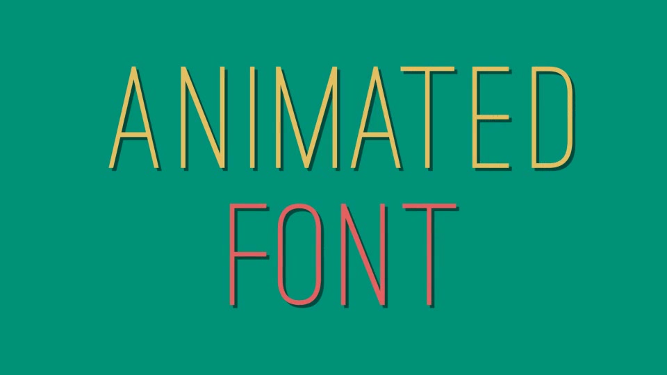 Animated Font Videohive 9192595 After Effects Image 2