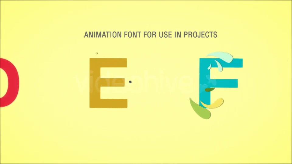 Animated Font Drops - Download Videohive 5695079