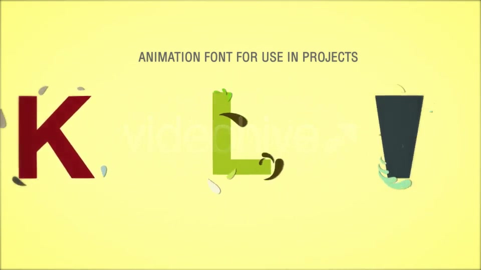 Animated Font Drops - Download Videohive 5695079