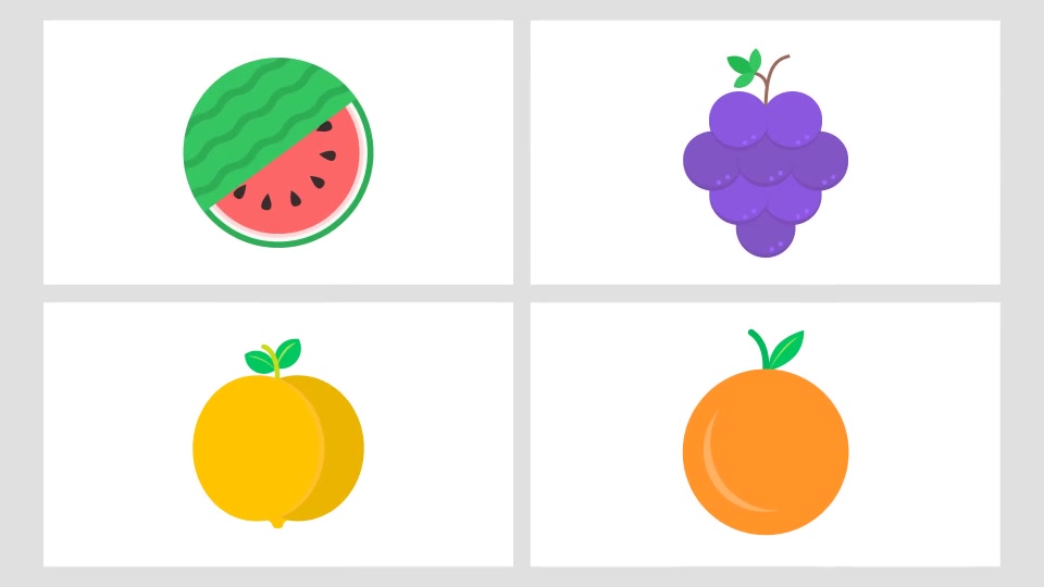 Animated Fruits Icon Pack Videohive 24073512 After Effects Image 3