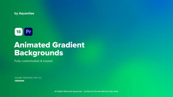 Animated Gradient Backgrounds l MOGRT for Premiere Pro - Download Videohive 37303359