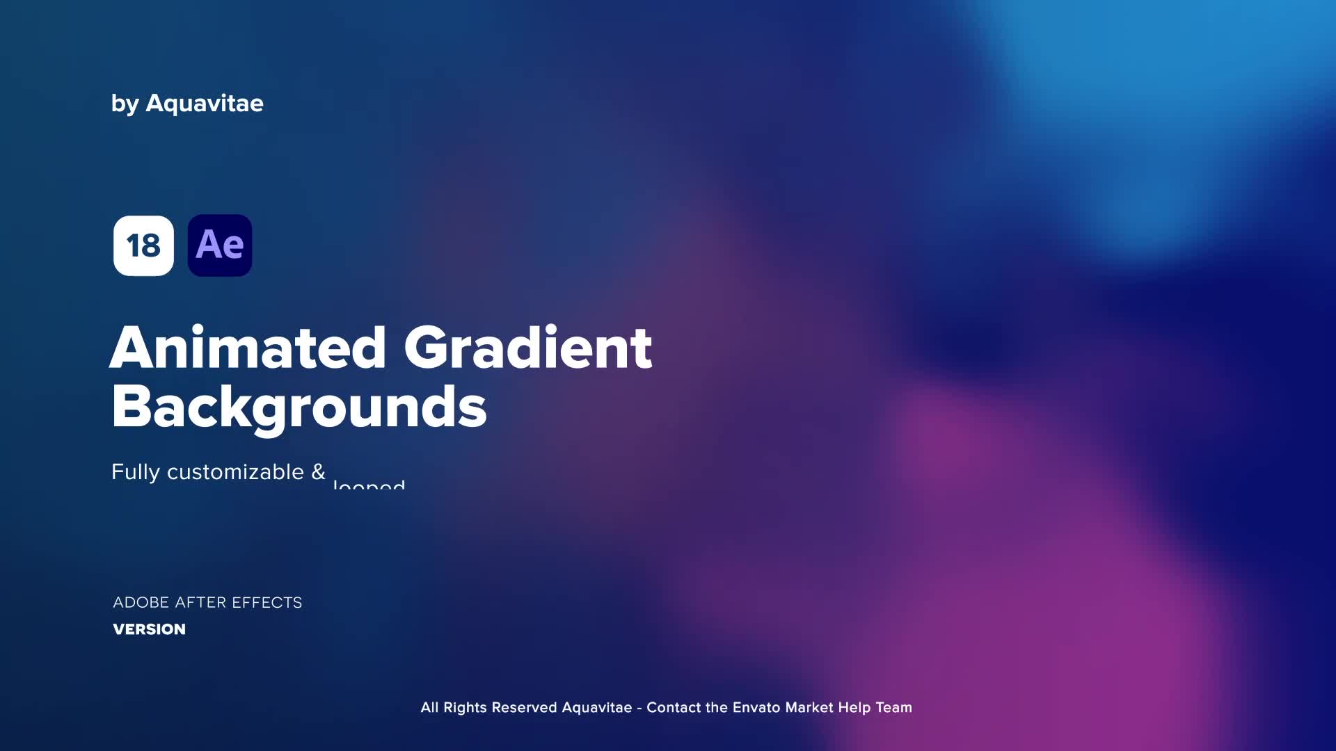 Animated Gradient Backgrounds Videohive 37303080 After Effects Image 1