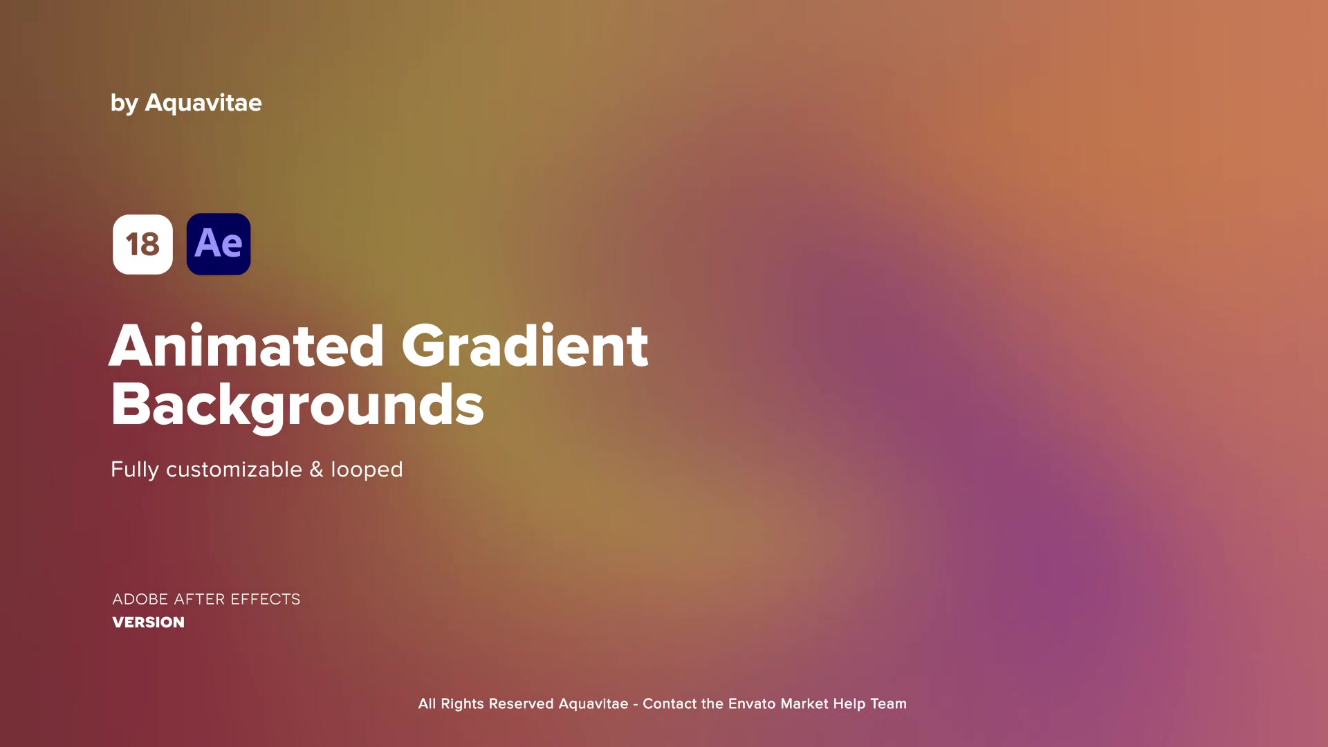 Animated Gradient Backgrounds Videohive 37303080 After Effects Image 9
