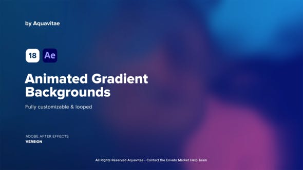 Animated Gradient Backgrounds - Videohive Download 37303080