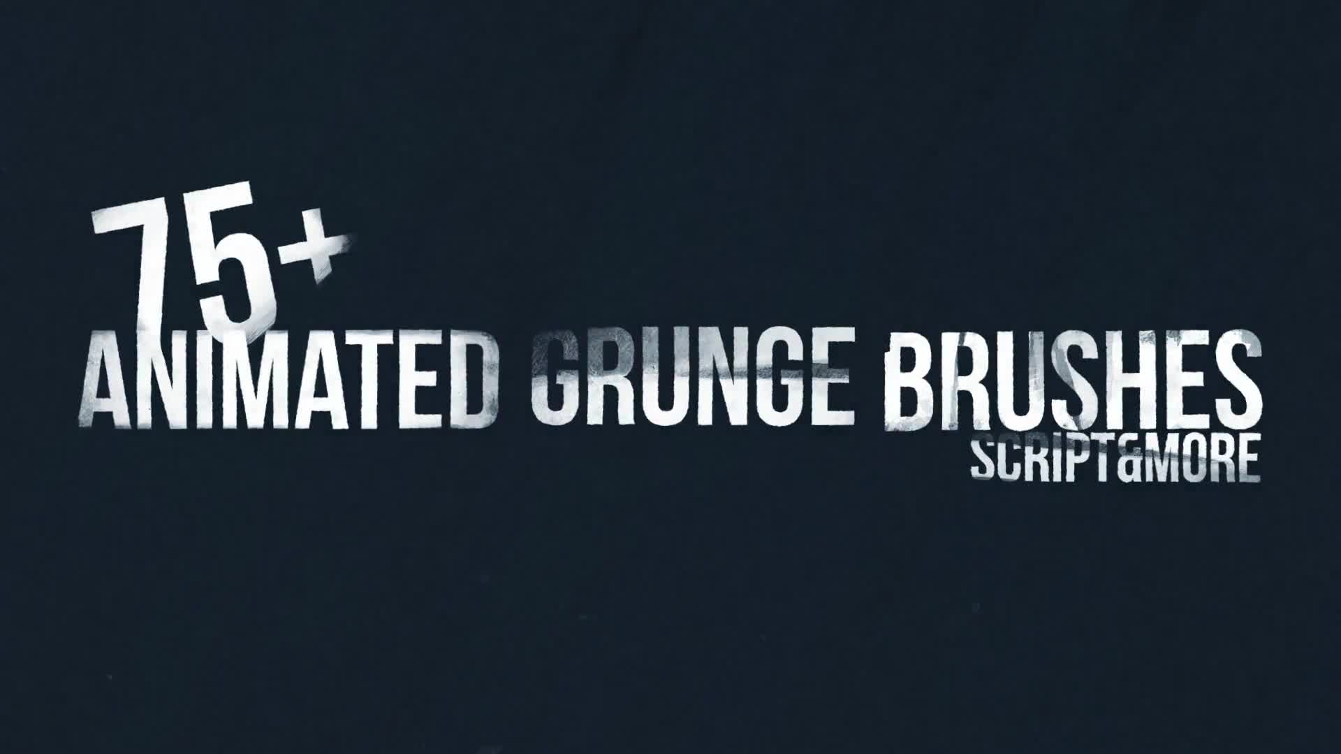 Animated Grunge Brushes Collection + Script Videohive 35941079 After Effects Image 1