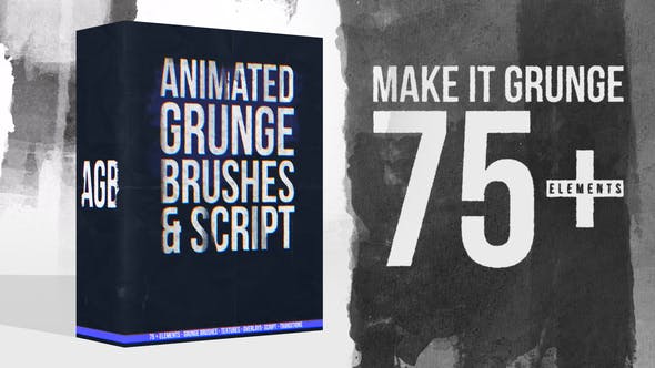 Animated Grunge Brushes Collection + Script - 35941079 Videohive Download