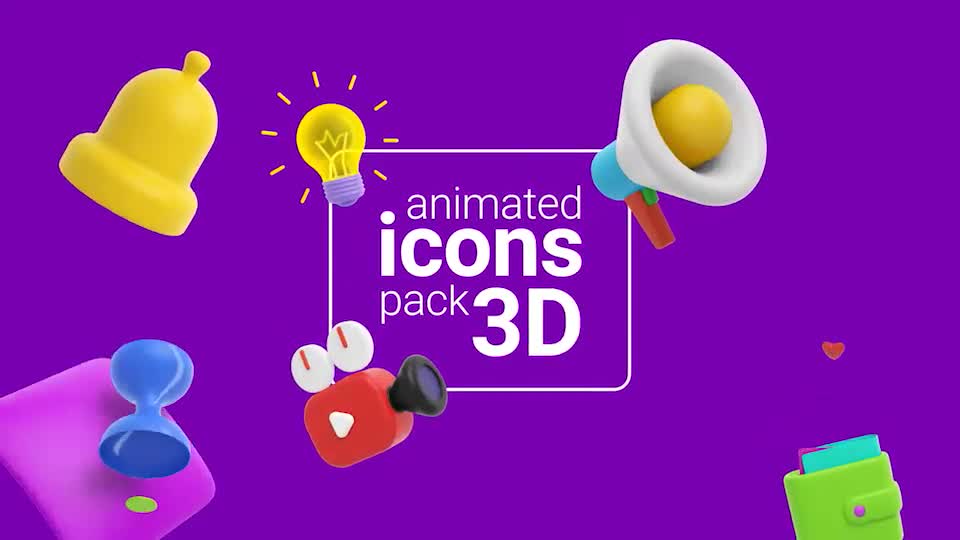 Animated Icons 3D Videohive 32387502 After Effects Image 1