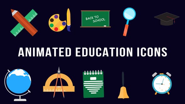 Animated Icons Education - 36153023 Download Videohive