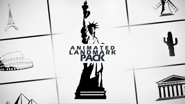 Animated Landmark Pack - Videohive Download 38940829