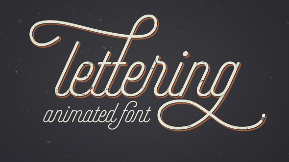 Animated Lettering Font - Download Videohive 16820702