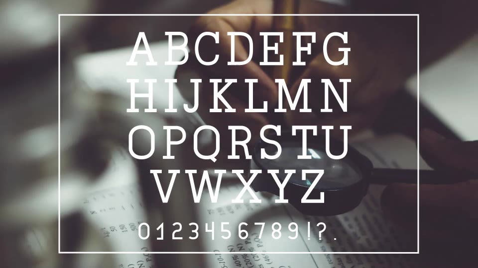 Animated Letters & 10 Titles Layout 2 - Download Videohive 19528794