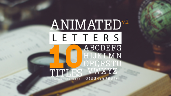 Animated Letters & 10 Titles Layout 2 - Download Videohive 19528794