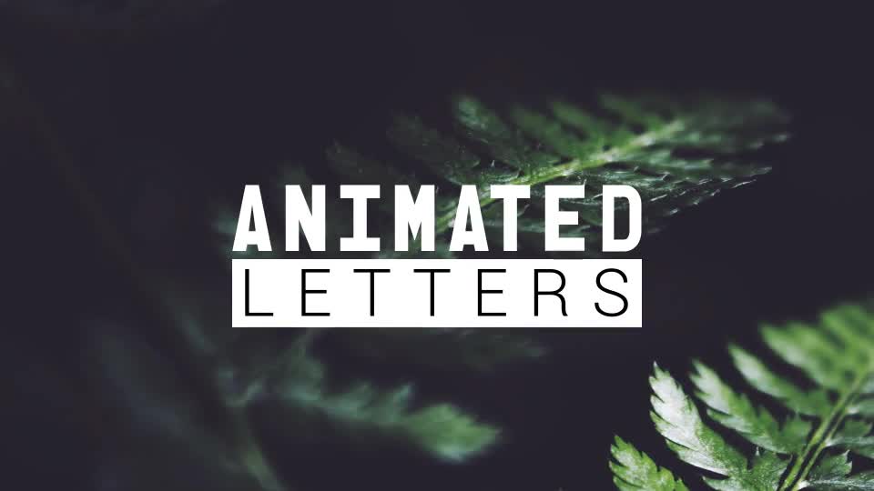 Animated Letters & 10 Titles Layout - Download Videohive 19413127