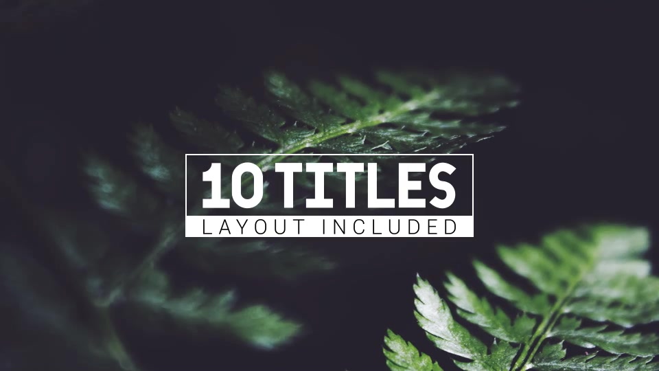 Animated Letters & 10 Titles Layout - Download Videohive 19413127