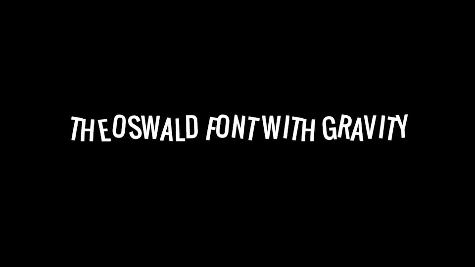 Animated Letters Oswald Gravity Package - Download Videohive 6460078