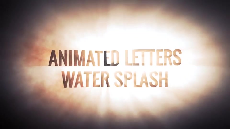 Animated Letters Water Splash Package Videohive 7255789 After Effects Image 12