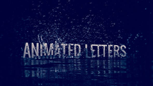 Animated Letters Water Splash Package - Videohive Download 7255789