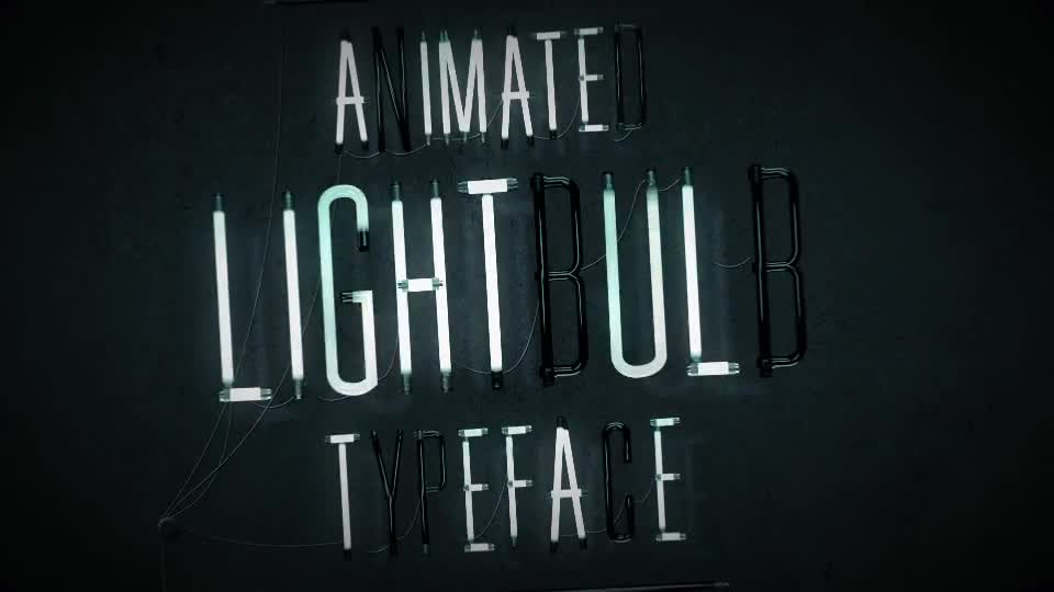 Animated Lightbulb Typeface - Download Videohive 18398522