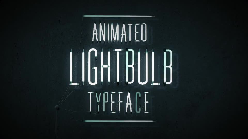 Animated Lightbulb Typeface - Download Videohive 18398522