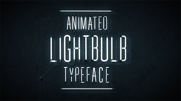 Animated Lightbulb Typeface - Download Videohive 18398522