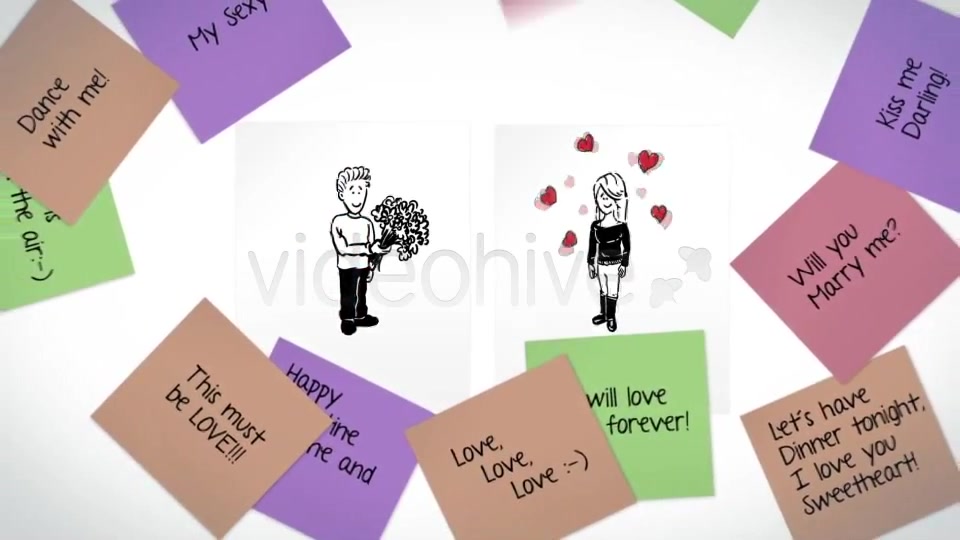 Animated Love Messages - Download Videohive 3995466