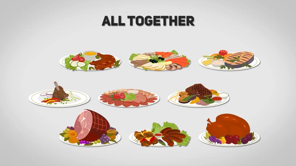 Animated Meals Bundle - Download Videohive 9452699