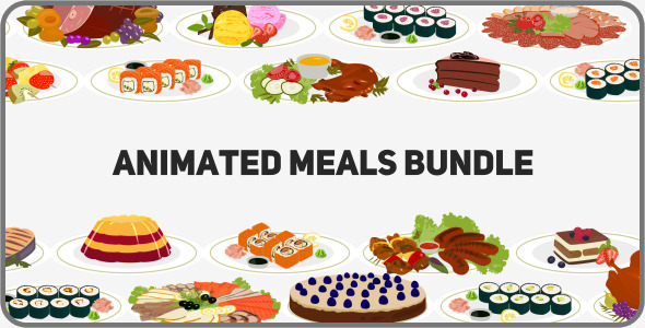 Animated Meals Bundle - Download Videohive 9452699