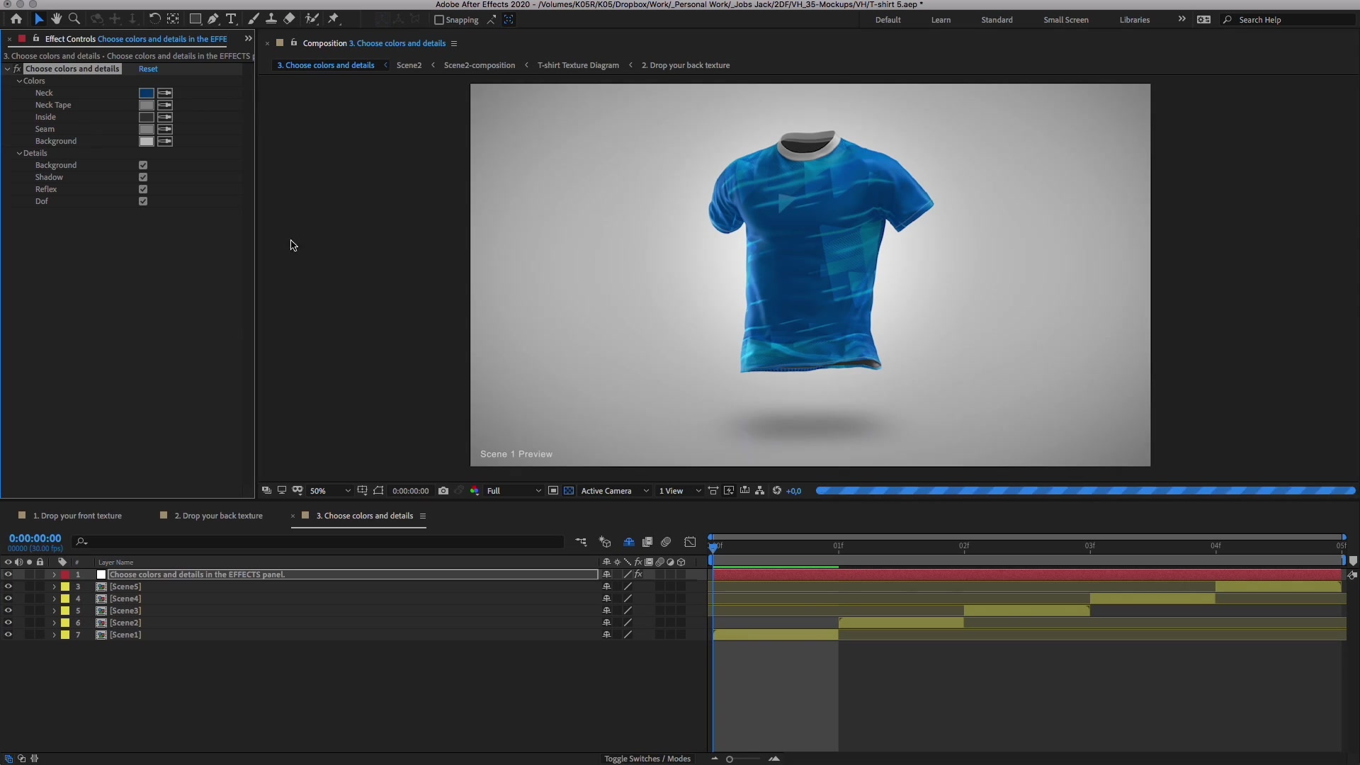 Animated Mockup PRO: 360 Animated T shirt Mockup Template Videohive 30892735 Download Quick ...