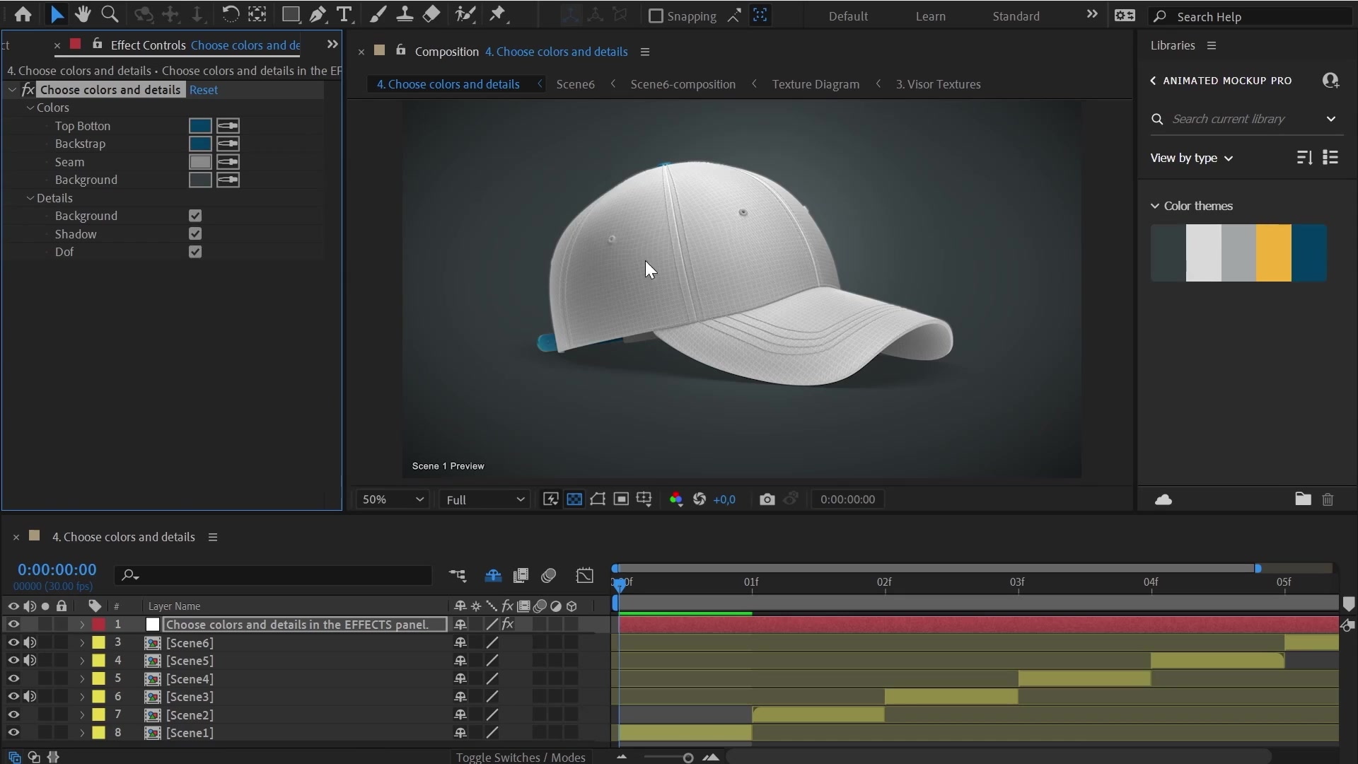 Animated Mockup PRO: Cap Videohive 31875099 After Effects Image 3