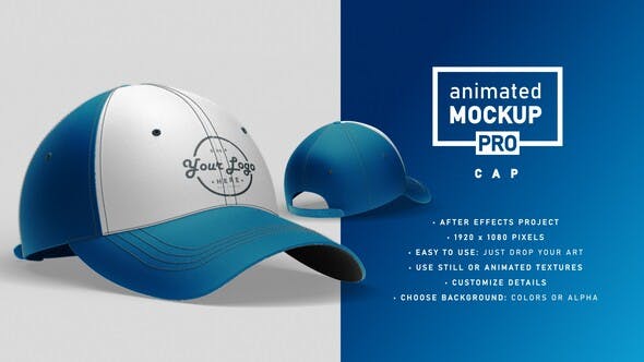 Animated Mockup PRO: Cap - 31875099 Videohive Download
