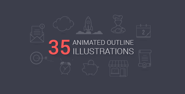 Animated Outline Illustrations - Download Videohive 10416278