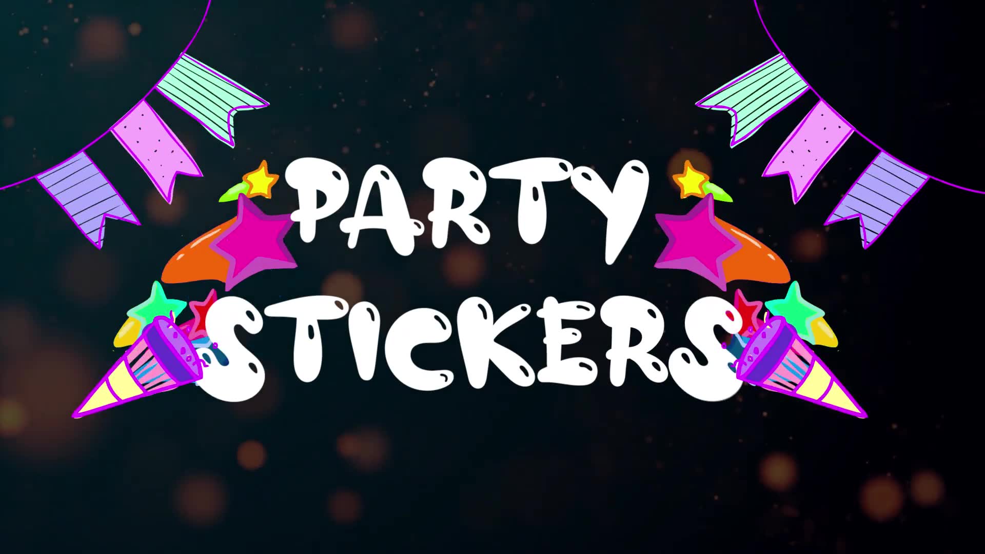 Animated Party Stickers | After Effects Videohive 33398614 After Effects Image 2