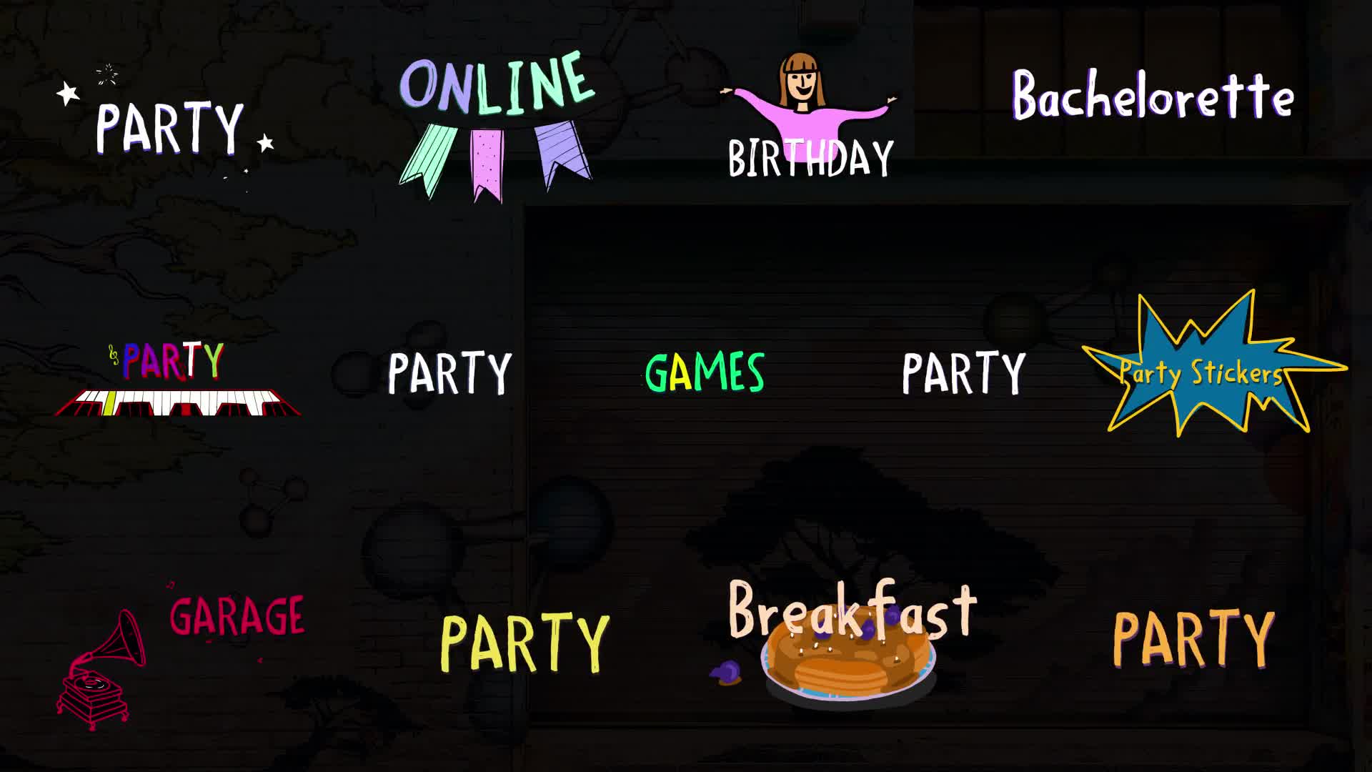 Animated Party Titles for After Effects Videohive 38046279 After Effects Image 1