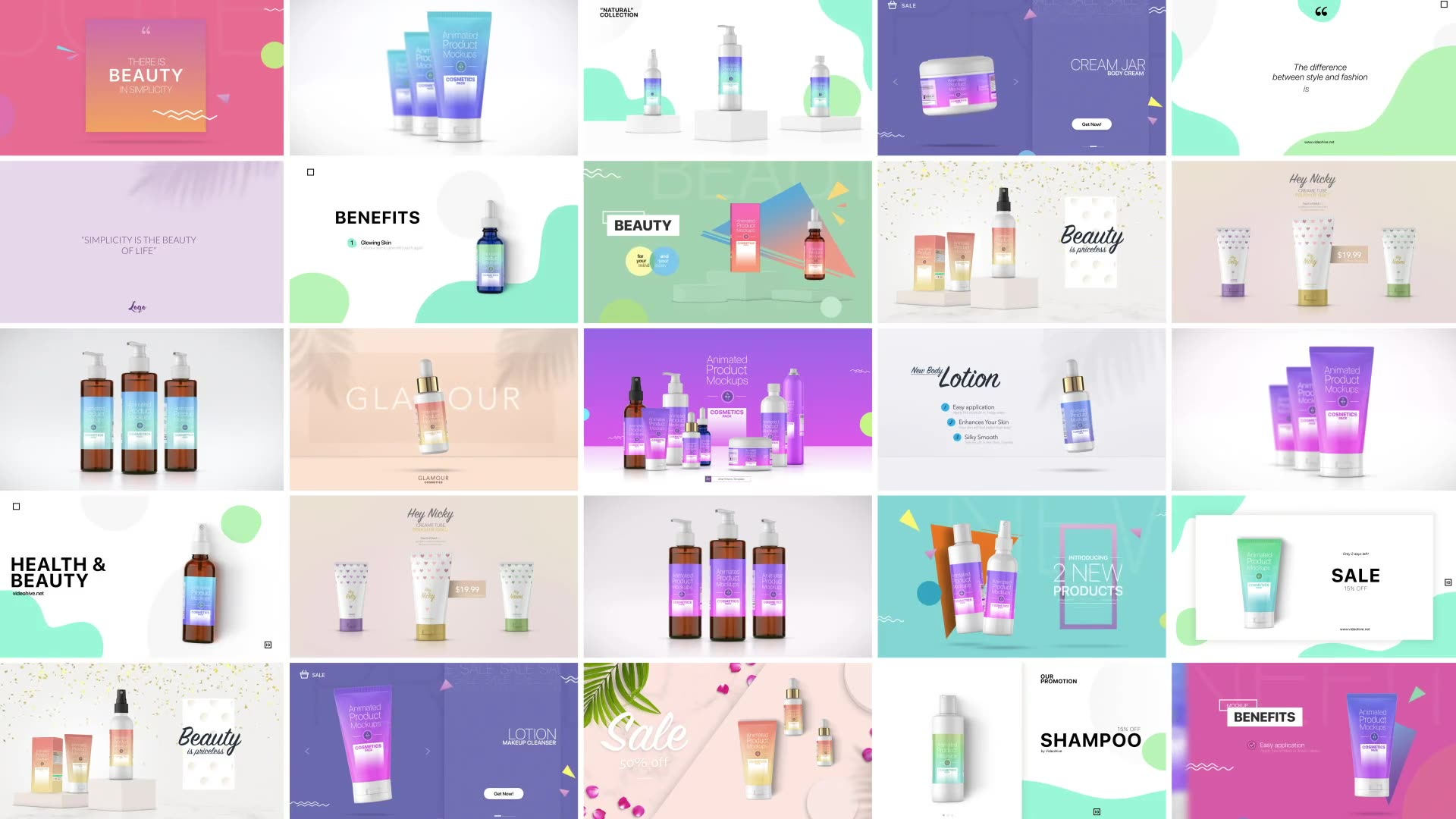 Animated Product Mockups Cosmetics Pack Videohive 25513188 After Effects Image 2
