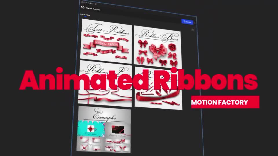 Animated Ribbons for Motion Factory Videohive 31144302 After Effects Image 1